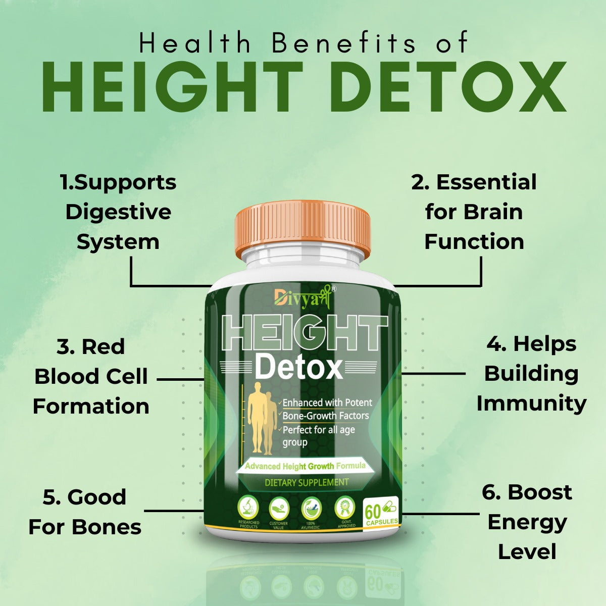 Divyashree Height Detox | Ayurvedic Height Increase Formula