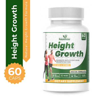 Ayurvedic Height Growth Capsules | 100% Herbal Height Supplement